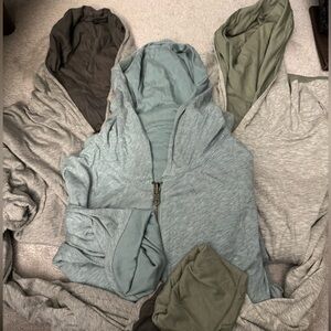 Set of 3 John Varvatos Reversible Lightweight Hoodie - Size Large tags gone